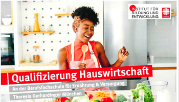 Flyer zu Qualifizierung Hauswirtschaft | © Caritas München und Oberbayern 