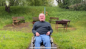 Mann im Rollstuhl | © Caritas München und Oberbayern